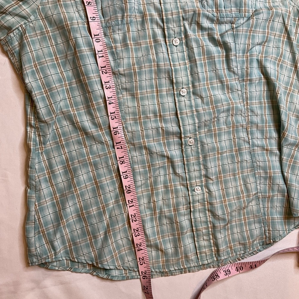 Duluth Trading Fishing Shirt Size Large Plaid Women's Gusseted Gorpcore - Picture 5 of 7